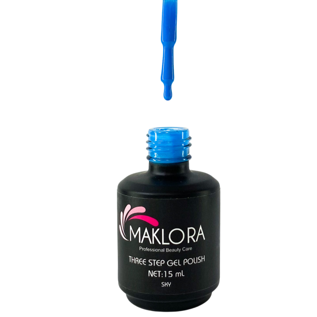 Maklora Three Step Kalıcı Oje Sky No: 124 15 Ml,