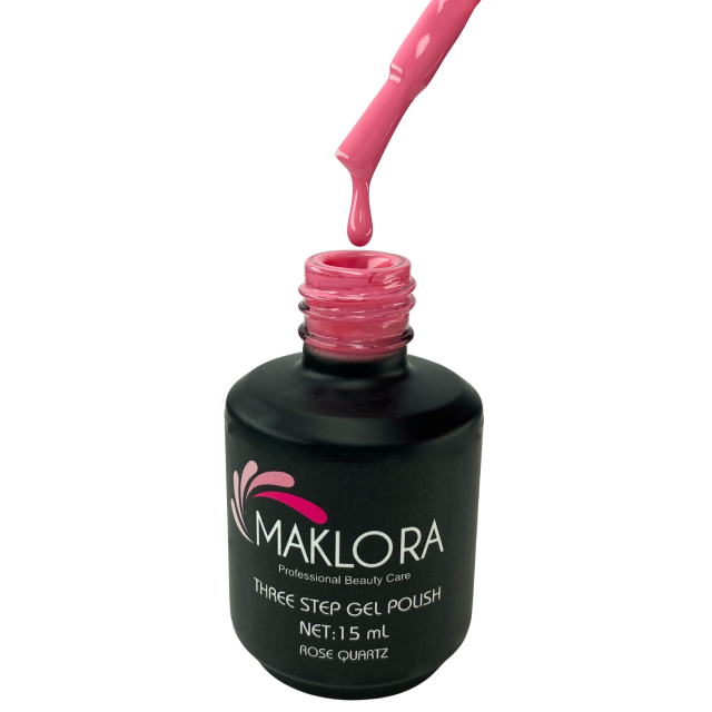 Maklora Three Step Kalıcı Oje Rose Quartz  No: 200 15 Ml,
