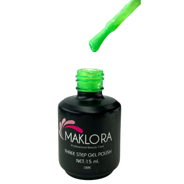 Maklora Three Step Kalıcı Oje Lime  No: 287 15 Ml,