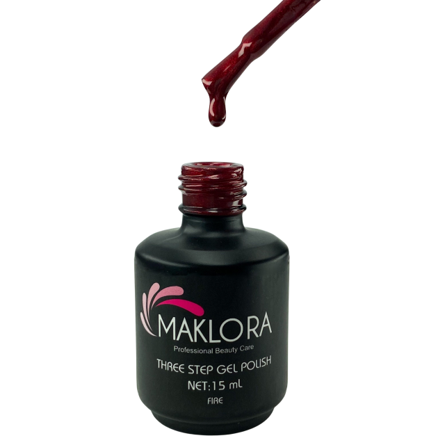 Maklora Three Step Kalıcı Oje Fire No: 331 15 Ml, Maklora Three Step Kalıcı Oje Fire No: 331 15 Ml,