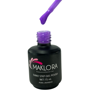 Maklora Three Step Kalıcı Oje Pearl lavender No: 355 15 Ml,