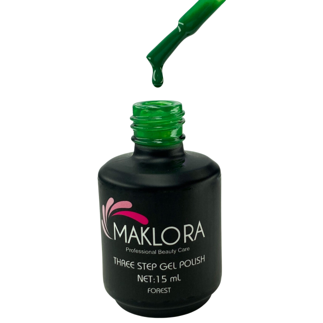 Maklora Three Step Kalıcı Oje Forest  No: 348 15 Ml,