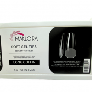 MAKLORA SOFT GEL TIPS LONG COFFIN