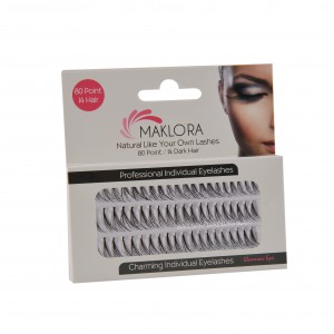Maklora Natural Koyu Tekli Kirpik Uzun 80 Point/16