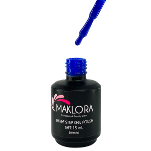Maklora Three Step Kalıcı Oje Saphire No: A543 15 Ml,