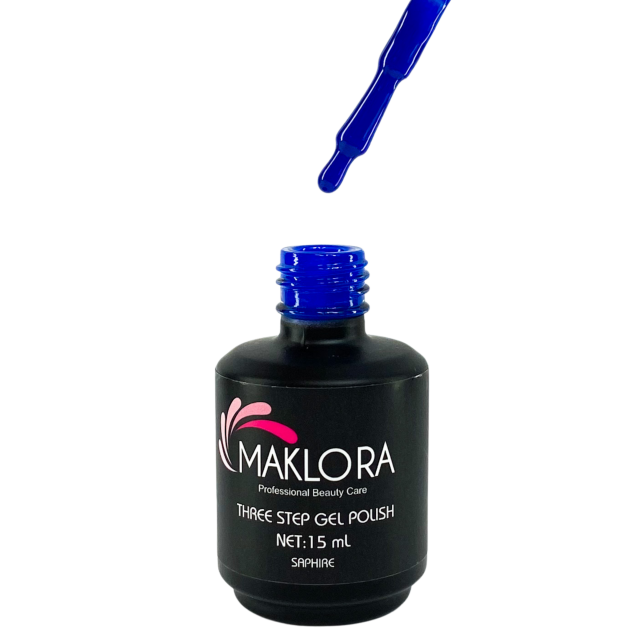 Maklora Three Step Kalıcı Oje Saphire No: A543 15 Ml, Maklora Three Step Kalıcı Oje Saphire No: A543 15 Ml,