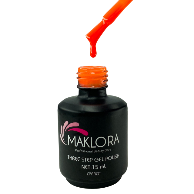 Maklora Three Step Kalıcı Oje Carrot no: 47 15 Ml,