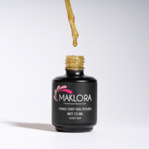 Maklora Three Step Kalıcı Oje Gold Glitter 15 Ml Maklora Three Step Kalıcı Oje Gold Glitter 15 Ml