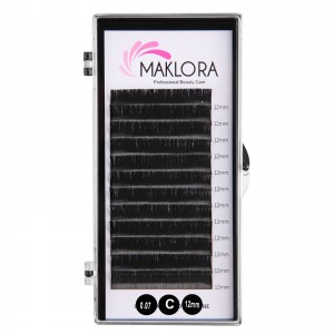 Maklora Çek Bırak Rus volume ipek Kirpik C Kıvrım 0.07 Kalınlık 12 mm Uzunluk 12 Sıra Maklora Çek Bırak Rus volume ipek Kirpik C Kıvrım 0.07 Kalınlık 12 mm Uzunluk 12 Sıra