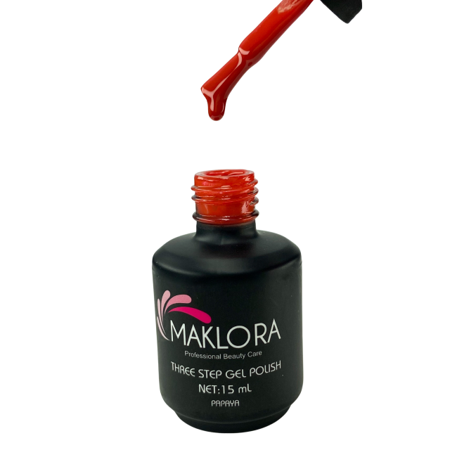 Maklora Three Step Kalıcı Oje Papaya 21 15 Ml,